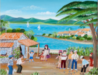 Partie de pétanque